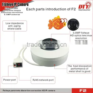 360 Degree Wide Angle Fisheyefisheye Ipc Hidden Panoramic ip Micro Camera thumbnail-1