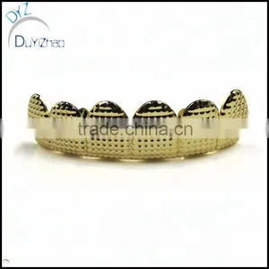 Mens Hip Hop Brass Top Teeth Grillz Jewelry thumbnail-1