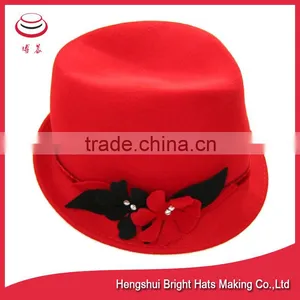 Pizazz Wool Felt Hats Fedora Hats for Ladies thumbnail-3