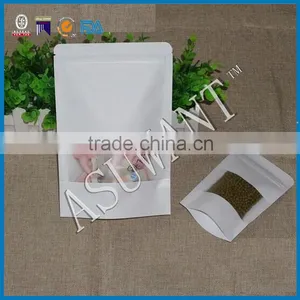 Asuwant Custom Make Paper Stand up Pouch Zipper 70g With Clear Window 1kg Wheat Flour Bag thumbnail-2