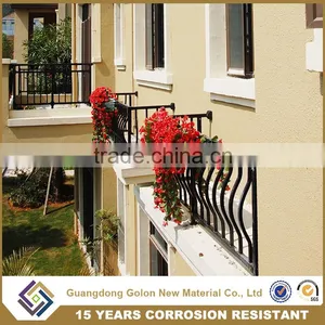 Antique Decorative Indoor or Outdoor Ornamental Wrought Iron Balusters for Balcony thumbnail-1