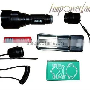 Funpowerland Aluminum Green Led Hunting Flashlight thumbnail-1