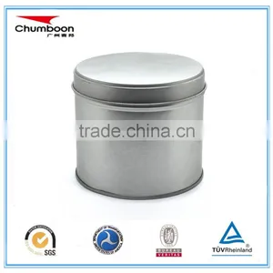 Plain Round Tin Box, Empty Tin Can, Tea Tin Canister thumbnail-1