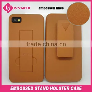 For Blackberry Z10 Embossed Holster Cell Phone Case thumbnail-1