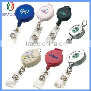 New Design Fashion Badge Reel With Light, Metal Badge Reel, Diy Retractable Badge Holder Pull Reel thumbnail-1