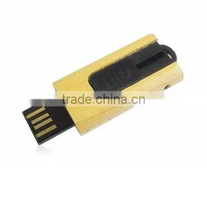 Wooden Material Retractable Usb Flash Drive for Business Gift thumbnail-1