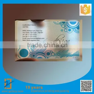 Customized 500pcs Plastic Transparent PVC Business Cards + 28 Templates Design For Choice + Free Design, Free Shipping thumbnail-2