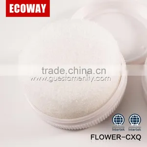 High Quality White Hotel Plastic Shoe Shine Mini Round Shoe Polish Sponge thumbnail-2
