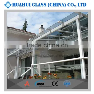 High Quality Laminated Tempered Canopy Safe Glass With CE ISO ANSI Certificated thumbnail-1