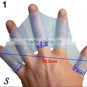 Silicone Swimming Finger Webbed Gloves thumbnail-3