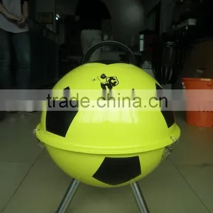 Footbal Shaped Charcaol Barbecue Grill thumbnail-1