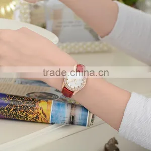 Wholesale New Fashion Customize Own Brand Vogue Minimalist Wristwatch Genuine Leather Watch thumbnail-3