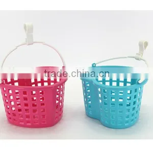 Plastic Storage Basket/Handle Basket/Mini Baskets/Sundries Basket/Heart Shaped Basket/small Basket/kid Basket/Single Handle thumbnail-1