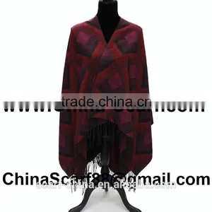 Wholesale Fringed Wool Scarf thumbnail-1