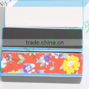 OEM Welcomed Cheap Nail Art Care Flower Printing 4 Side Nail Buffer Polishing thumbnail-4