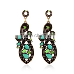 Wholesale Best Quality Imitation Gemstone Jewelry Water Drop Earrings thumbnail-1