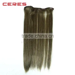 Stock Synthetic Hair Clip in Hair Extension, Factory Price Invisible Hair Clip Quality Choice thumbnail-1