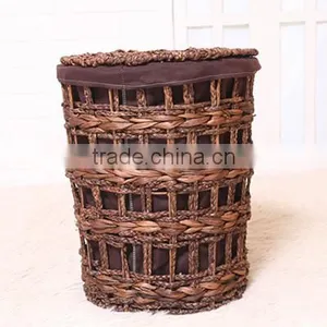 Straw Weaving Laundry Basket New Arrival Set With Lining Storage Basket thumbnail-6