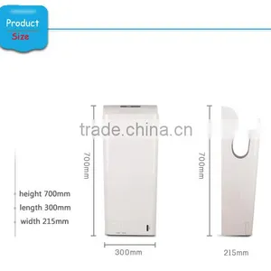 HEPA Filter UL Certificated Automatic High Speed Jet Hand Dryer for Public Toilet thumbnail-2