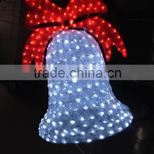2016 New Products Colorful Lighted Christmas Bells Motif Light for Outdoor Decor thumbnail-4