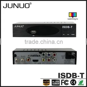 JUNUO Shenzhen Manufacture OEM Quality FTA HD Mpeg4 Digital Terrestrial tv Decoder Set Top Box Isdb-t Peru thumbnail-2
