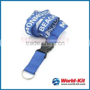 High Quality Cheap Price Custom Satin Woven Lanyard thumbnail-1