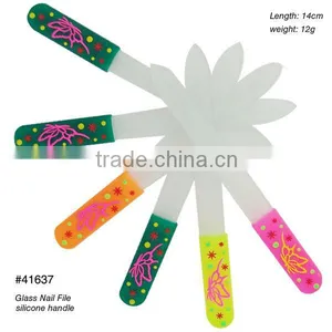 Glass Nail File With Silicone Handle thumbnail-1