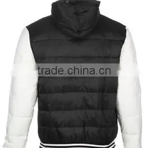 100% Polyester Mens Hooded Down Jacket With Rib on the Hem From China thumbnail-2