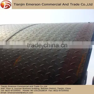 A36 SS400 Q235B Stock Available 1250mm 1500mm Width Checker Plate Coils Cut to Steel Checker Plate thumbnail-1