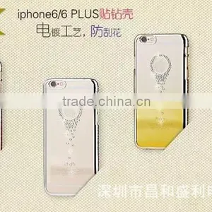 2016 Newest Mobile Phone Cover Case Electroplate Diamond Image Tpu for IPhone 6 6s 6plus thumbnail-3