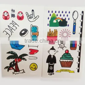 Custom Fashion Small Tattoo Cute Cartoon Temporary Tattoo Holiday Waterproof Tattoo Sticker thumbnail-3