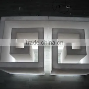 Best Price Artificial Marble for Beauty Salon Reception Desks thumbnail-4