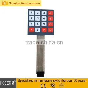 Professional OEM Design Custom High Quality 4x4 Array 16 Keys Matrix Embossed Buttons Metal Dome Membrane Numeric Switch Keypad thumbnail-1