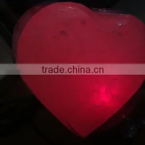 USB Salt Lamp Heart Shape thumbnail-1