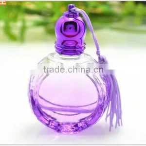 8ml Colorful Pink Flat Round Perfume Roller Ball Bottle thumbnail-2