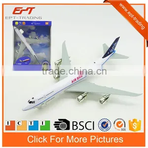 Pull Back Metal Model Plane Die Cast Toy With Light&music thumbnail-1