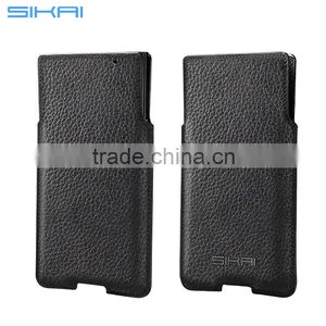 New Genuine Original Lackberry Priv Black Leather Pocket Sleeve Case Cover Pouch for Blackberry Priv Case thumbnail-2