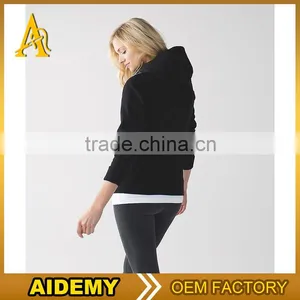 Custom Black Zipper up Sports Wear Manufacturer Plain Slim Fit Hoodies thumbnail-2