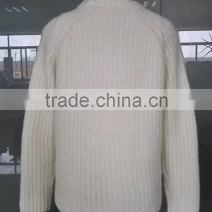 Lady's Japanese New Fashion Loose Fit Wool Knitted With Lining Sweater thumbnail-2
