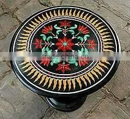 Inlay Marble Round Table thumbnail-1