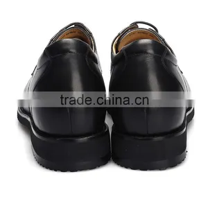 Italian Men Leather Casual Shoes With Invisible High Heel thumbnail-5