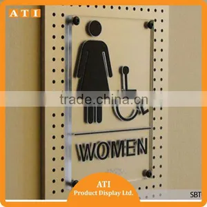 High Quality Factory Wholesale Acrylic Sign Holders for WC thumbnail-2