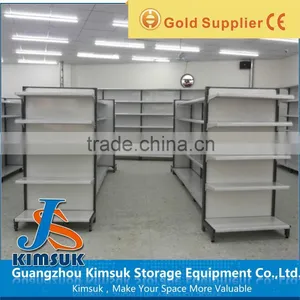 Blue / Orange Cold-Rolled Steel Supermarket Rack Shelf thumbnail-1