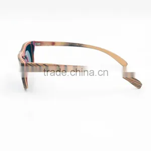Nature Wood Surface Skateboard Wood Sunglasses 100% UV Protections Factory Outlet thumbnail-3