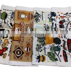 Printed Microfiber Towel Kitchen Towel Cotton Dish Towel Made in China thumbnail-2