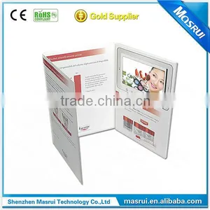 Hot Sale LCD Video Brochure / Video Greeting Card for Business Promotional thumbnail-2