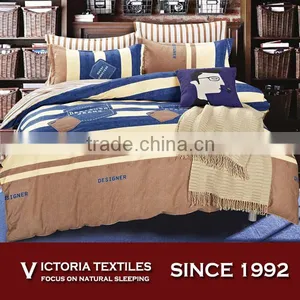 Brand New Jeans Printed Bedding With Stripe Sheets Set and Pillowcases thumbnail-1