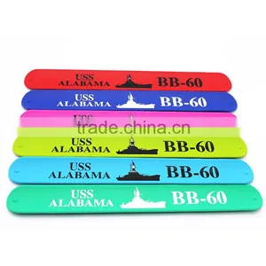 Cheap Custom Slap Bracelets Wholesale, Silicone Slap Bracelets thumbnail-1