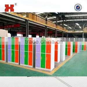 Colorful Multi-door Steel Student Lockers / 6 Door Metal Locker Cabinets thumbnail-1