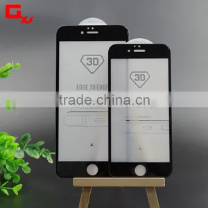 For Iphone 6s Plus Tempered Glass 3D Full Cover Curved Glass 9H Hardness Explosionproof Anti-Shock Screen Protector thumbnail-2